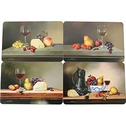 Aperitivo hardboard cork backed placemats Boxed Set of 4
