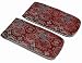 Red Chinese Embroidered Eyeglass Cases - Set of 2