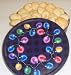 Gourmet Food : Scott's Cakes 2 1/2 lb. Almond Macaroon Cookies in a Christmas Lights Tin