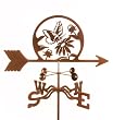 Butterfly and Flowers Garden Stake Weathervane - Made in the USA