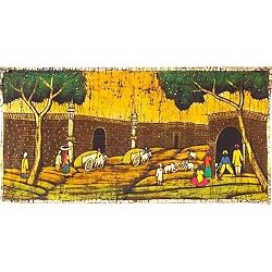 Decorative Folk Art Batik Paintings on Cloth (nbatik122)