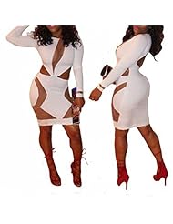 Sexy Long Sleeves Polyester/Spandex Bodycon Dress/Club Dress/Party Dress 
