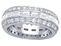 3.65 cttw Karina B(tm) Baguette Diamonds Eternity Band - Platinum, 18kt White or Yellow Gold