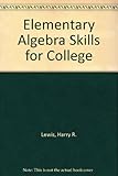 Elementary algebra skills for college