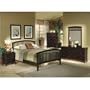 5 PCS Contemporary Cappuccino Finish Queen Size Bedroom Set
