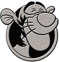 Tigger Brushed Aluminum Hitch Plug