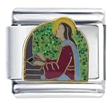 St Cecilia Religious Italian Charms Bracelet Link