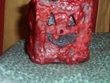 Square Jack O Lantern Pillar bazooka bubble gum(pink)