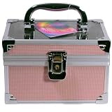 from xs-stock Cosmetic Make up Groovy Vanity Case Pink Brand New