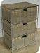 3 Drawer Unit Sea Grass & Water Hyacinth