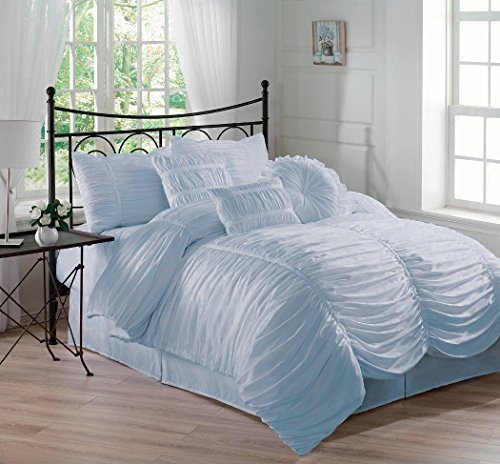 Blue Ruffle Bedding Sets