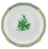 Herend Green Chinese Bouquet Canton Saucer 7241AV