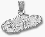 Kyle Busch #18 Car Pendant - Sterling Silver Jewelry