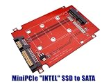 Mini PCIE to SATA Adapter - This adapter allows to use a SSD mini PCIe Hard Drive instead of a usual Sata drive - FOR INTEL /SAMSUNG / TOSHIBA MINIPCIE SSD (MSATA PIN OUT)