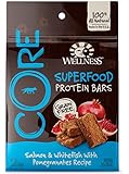 Wellness CORE Grain Free Superfood Protein Bars Salmon & Whitefish Natural Dog Treats, 5.5-Ounce Bag