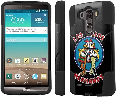 [NakedShield] LG G3 [Los Pollo Hermanos] Armor Tough Shock Proof KickStand Black Phone Case