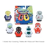 Wild Planet SQUATZ Fizz n Find Robot vs. Alien Double Figure Pack