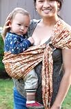 Lite-on-Shoulder Pouch/rings Hybrid sling (Paisley) Large