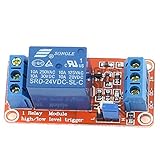 uxcell　リレー　モデュール　ハイ　ロー　レベル　オプティカルカプラー　 DC24V 10A 1 チャネル