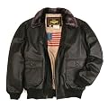 Men's Navy G-1 Flight Leather Bomber Jacket - Regular, Tall, Big, Big & Tall