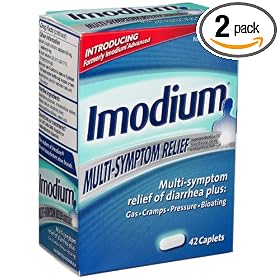 Imodium Multi-Symptom Relief of Diarrhea, 42-Count Caplets (Pack of 2)