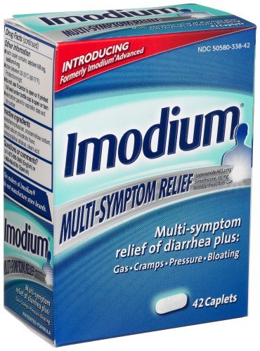 Imodium Multi-Symptom Relief of Diarrhea, 42-Count Caplets (Pack of 2) On Sale