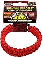 SecureLine NPCB550RL 550 Nylon Paracord Survival Bracelet,  Large,  Red