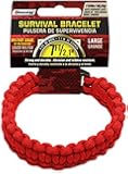 SecureLine NPCB550RL 550 Nylon Paracord Survival Bracelet,  Large,  Red