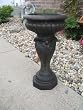 Outdoor Concrete "Pour The Wine" Tall Planter - Weathered Stone