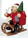 Christmas Smoker - Father Christmas with Sled (7 inches)
