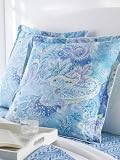 Lauren by Ralph Lauren Bedding Jamaica Blue Paisley Euro European Sham