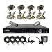 CIB K404W500G8752 4CH Network Security Surveillance DVR w/ Four CCD Cameras Sony Sensor KIT.