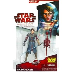 Star Wars 2009 Clone Wars Animated Action Figure CW-21 Anakin Skywalker (Space Suit)