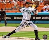 Josh Johnson Florida Marlins Autographed 8x10 Photograph