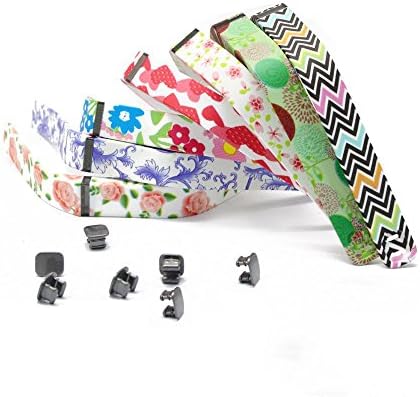 Sankit 7pcs Sport Fitness Colorful New Style Replacement Band with Clasp for Fitbit Flex , Band Only No Tracker Included (7pc, Large)