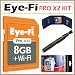 Eye-Fi Pro X2 8 GB Class 6 SDHC Wireless Flash Memory Card EYE-FI-8PC + Accessory Kit