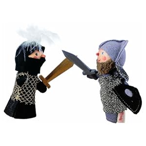 Black Knight Finger Puppet by Kathe Kruse