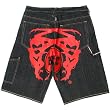 RMC Martin Ksohoh Painted Red Logo denim shorts REDM3732