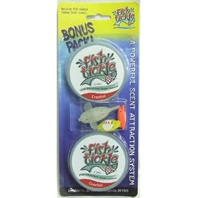 Click here to buy Aqua-Scent Fish Tickle Attractant Pellets Crawfish BONUS PACK! 32 tablets, 2 Aqua bugs and 1 Aqua....