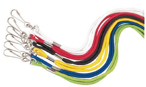 Champion Sports Heavy Duty Nylon Lanyard - Bulk Pack of 12 Color: Blue (126BL)