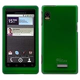 GTMax Dark Green Rubber Hard Snap On Crystal Cover Case for Verizon Motorol ....