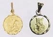 Guardian Angel 10KT Gold Baptism Medal, 14.3 mm, with 14KT Gold Chain, in Deluxe Gift Box