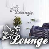Wandkings Wandtattoo "Lounge mit Blumenranke" 125 x 58 cm wei&szlig; - erh&auml;ltlich in 33 Farben