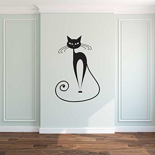 Black Cat Wall Decal Sticker - WB056