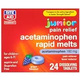 Rite Aid Acetaminophen, Rapid Tabs Grape Flavor 24 ea