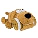 Dog Blanket-Biter Striped Microfiber Fleece Blanket and Character Pillow - Brown