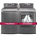 LG H/E Ultra Large Capacity H/E Top Load Laundry Pair *In Granite Steel Finish* with WaveForce Technology WT5170HV DLEX5170V (ELECTRIC Dryer)