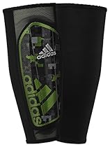 adidas Performance Ghost Pro Shin Guard, Graphic Print: Black/Ash/Stone/Solar Green, XS
