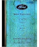 1928 1929 1930 1931 1932 FORD V-8 4 Cyl Parts Book List