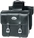 Raider Tall Leather Saddlebag Black